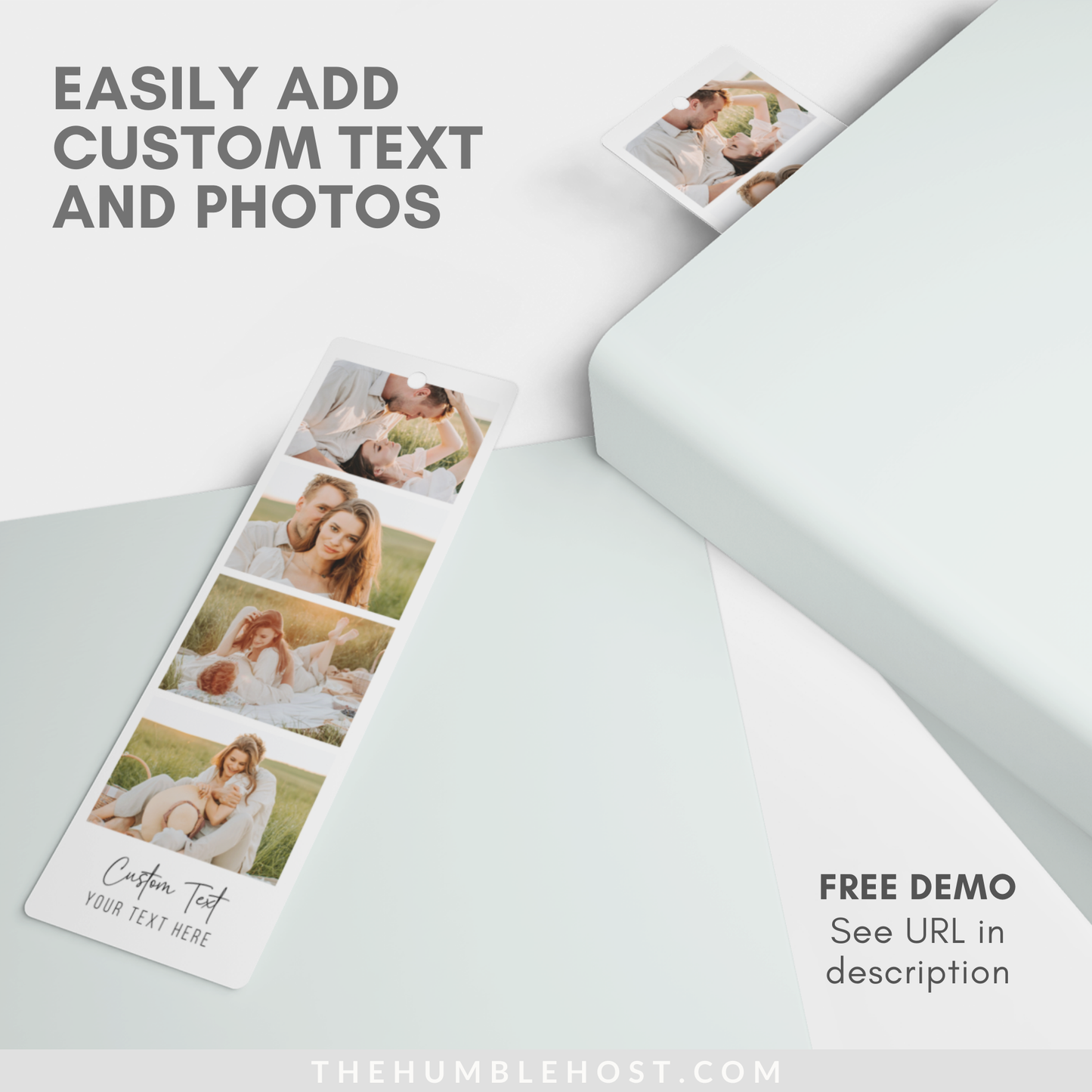 Personalized Bookmark, Custom Bookmark, Photo Bookmark, Personalized Gift, Readers gift, Photobooth Template, Photo Booth Strip, book lover gift, unique gifts, printable bookmark, cricut template, photo strip, bookmark gift, custom photo gift