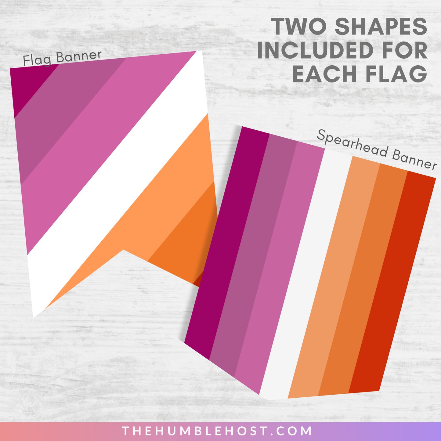 Lesbian Pride Banner, Printable LGBTQ Pride Month Decor, Pride Party Decor Editable Template, Custom Text Lesbian Day Of Awareness Banner, diy party decor, lesbian pride flag, pride flag banner, inclusive pride, pride month banner lesbian pride decor