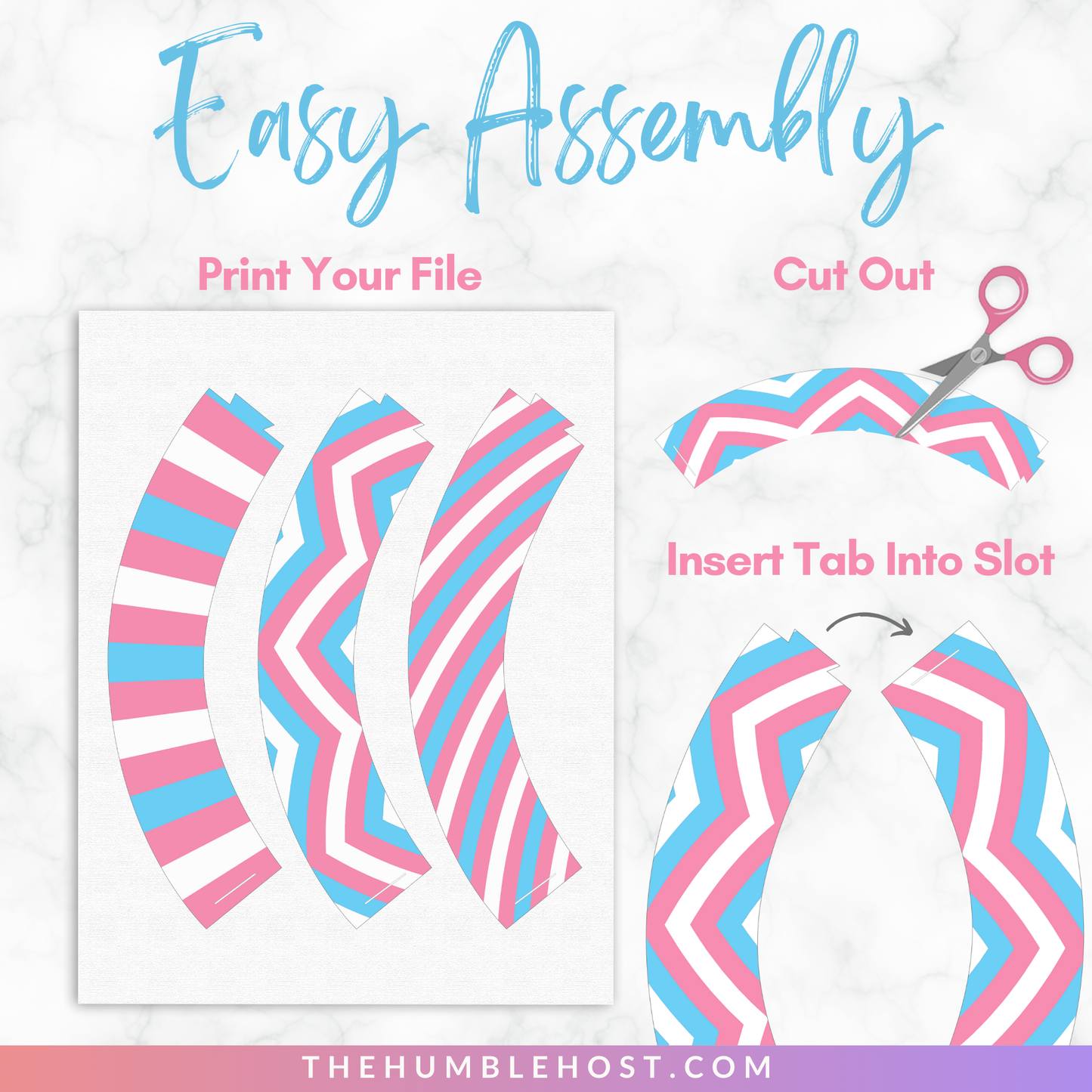 Transgender Pride Flag Cupcake Toppers, Cupcake Wrappers, Printable LGBTQ Pride Month Party Decor, Trans Flag Pride Party Supplies, Cricut, diy party decor, printable party, party favor, food favor, trans flag, pride flag cupcake, trans pride decor