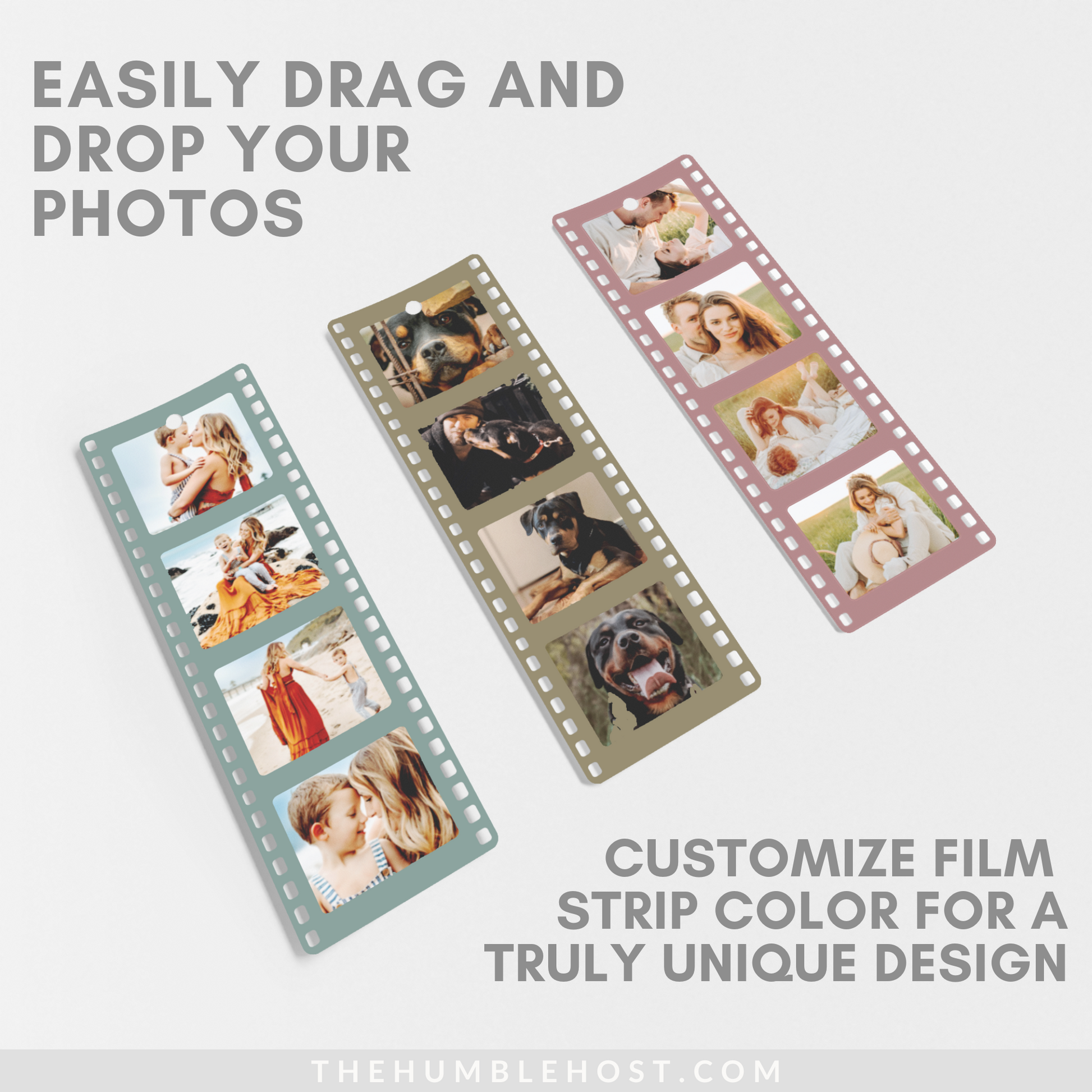 Personalized Bookmark, Custom Bookmark, Photo Bookmark, Personalized Gift, Book Lover Gift, Camera Film Strip, Vintage Photography Gift, personalized gifts, unique gifts, printable bookmark, cricut template, custom photo gift, bookmark template.