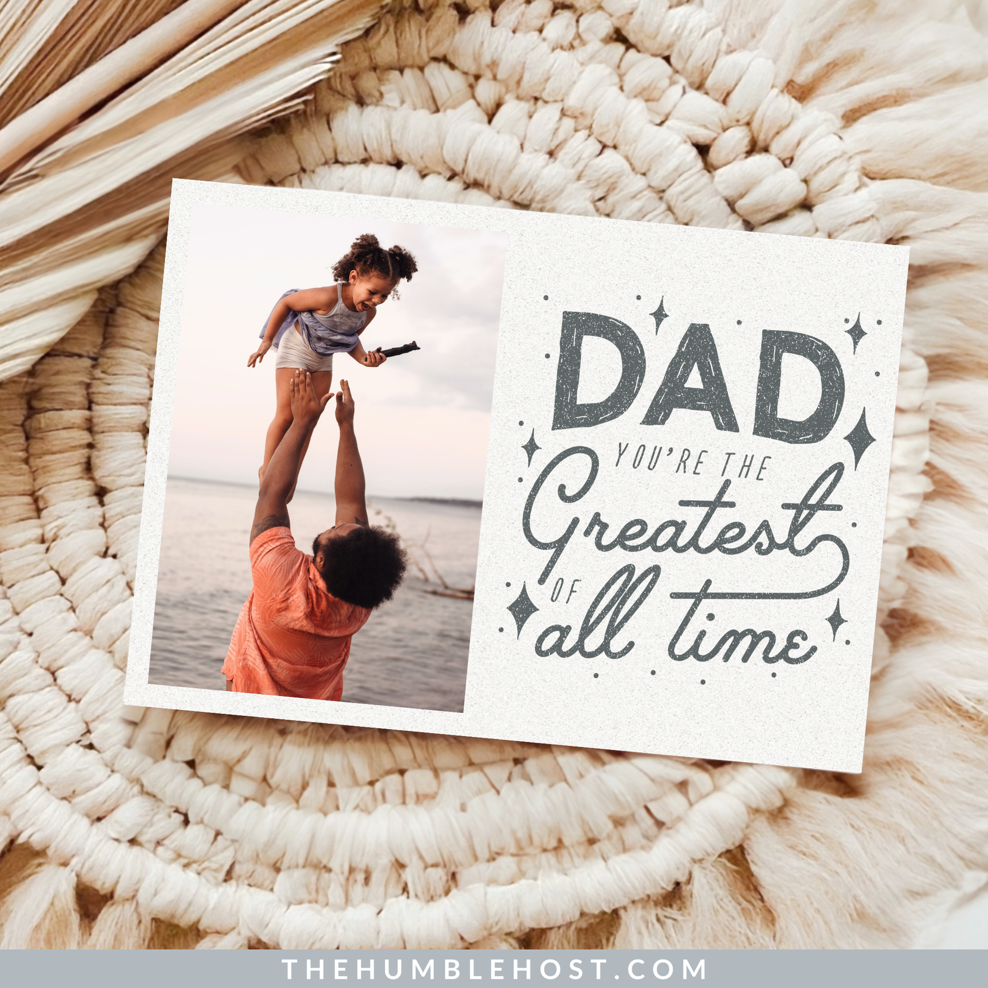 Card for Dad, Printable Custom Photo Greeting Card Template, Personalized Fathers Day Birthday Card, Gift For Dad, Instant Download, card for stepdad, custom dad card, keepsake card, father birthday card, for dad from kids, happy fathers day for him