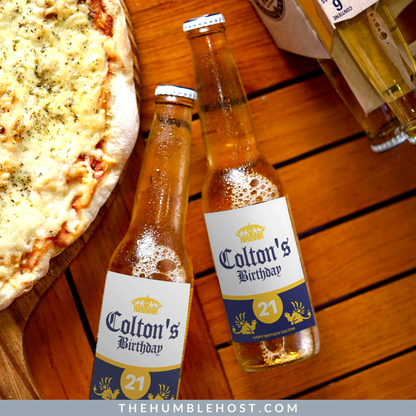 Custom Corona Beer Label | Personalized Cerveza | Editable Template