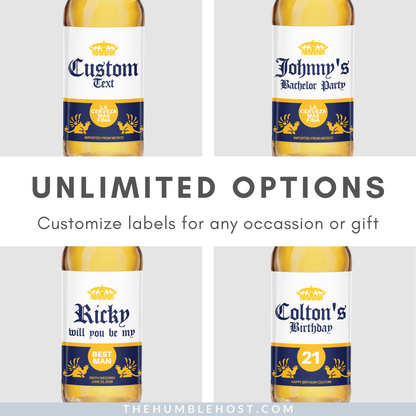 Custom Corona Beer Label | Personalized Cerveza | Editable Template