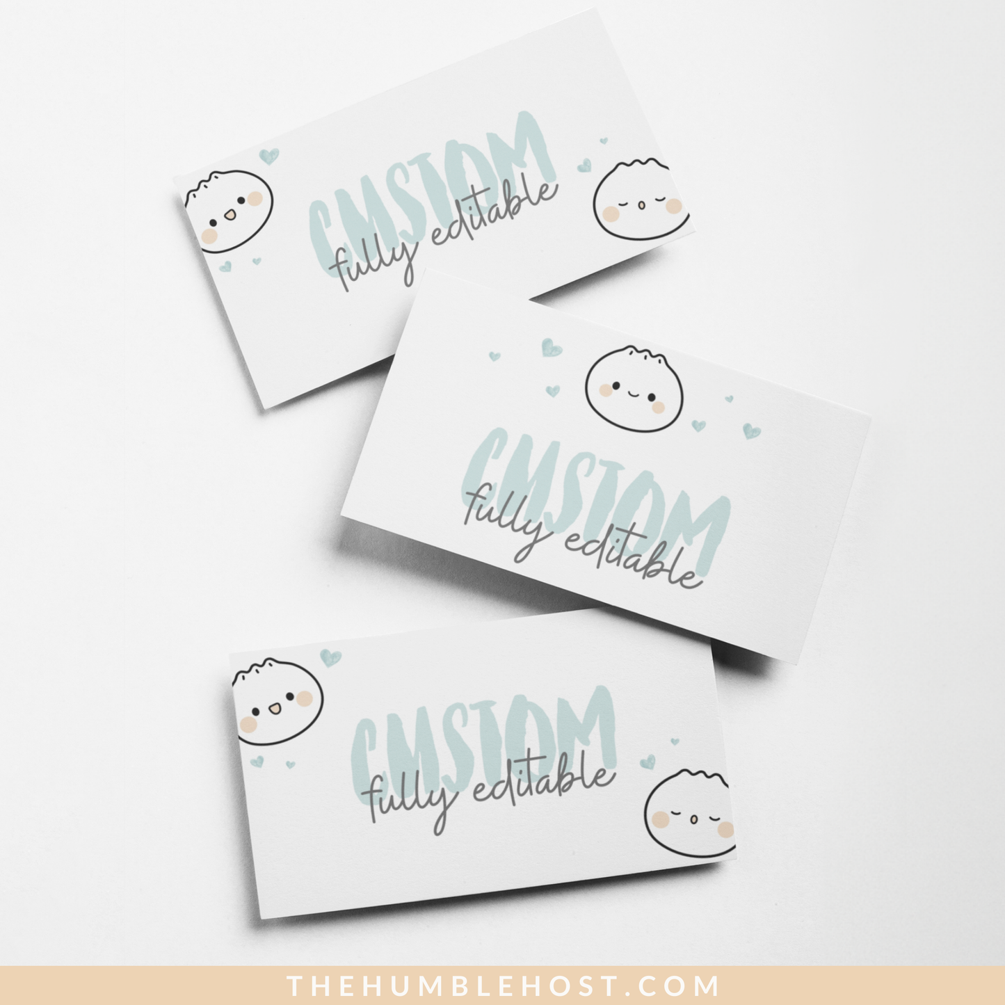 Cute Dumpling Table Cards, Dim Sum Place Cards, Bao Name Cards, Printable Buffet Cards, Editable Template, Little Dumpling Baby Shower Set, escort cards, food cards, diy party decor, bao dumpling shower, cute dumpling, little dumpling, dim sum kawaii