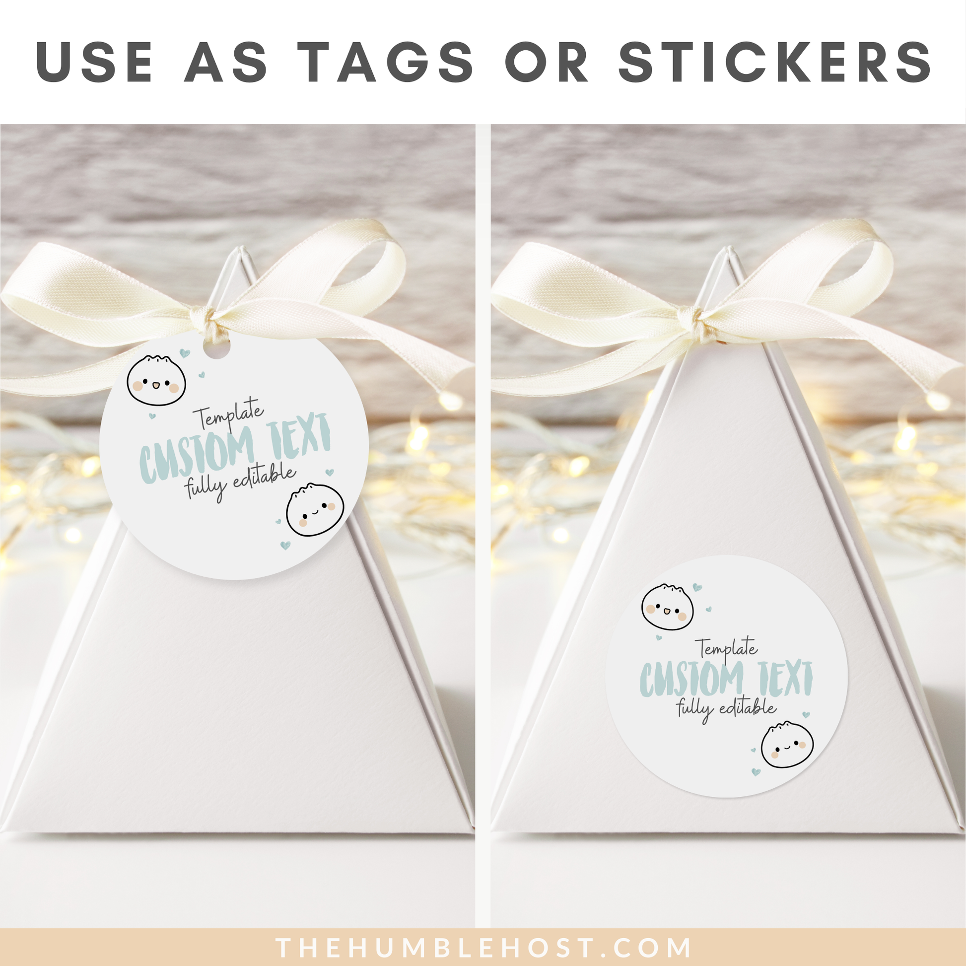 Cute Dumpling Sticker Tags, Printable Little Dumpling Tags, Bao Thank You Tags, Dim Sum Favor Editable Template, Printable Baby Shower, diy party decor, diy party favors, editable tags, thank you stickers, printable stickers, kawaii, dumpling theme