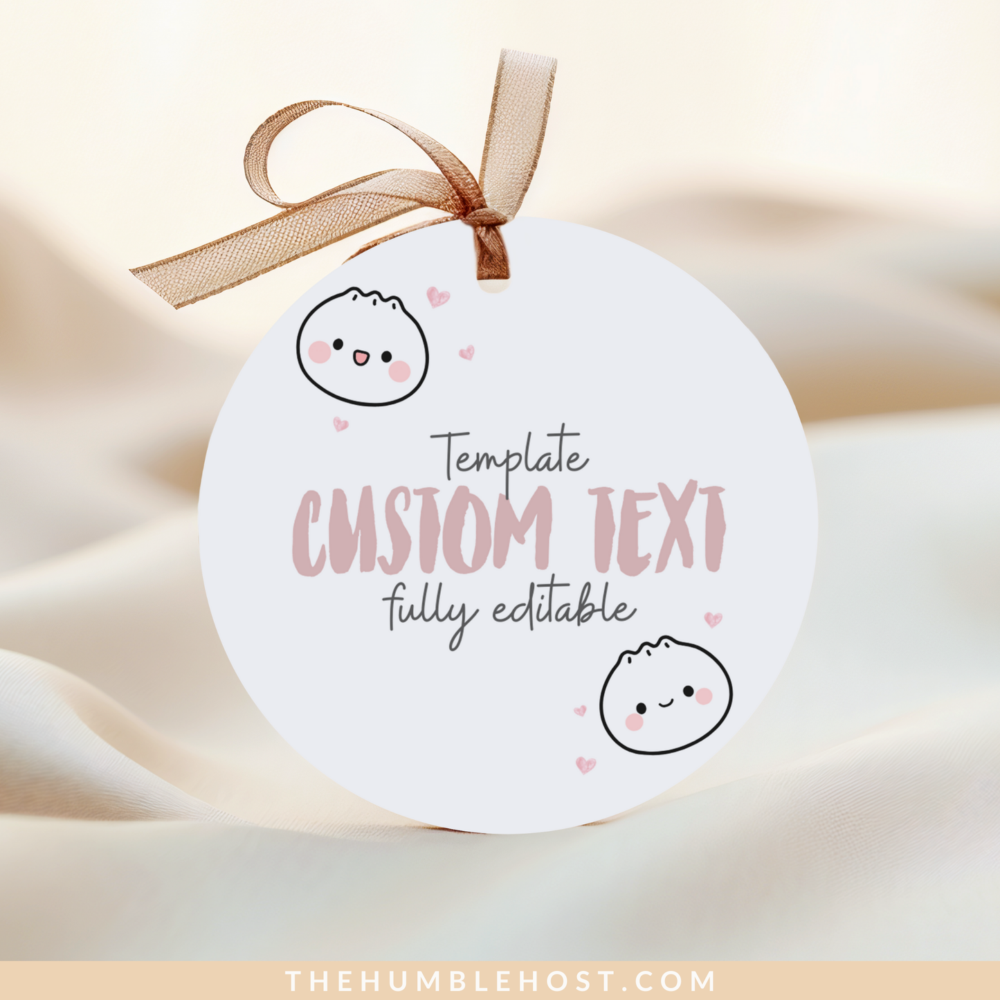 Cute Dumpling Sticker Tags, Printable Little Dumpling Tags, Bao Thank You Tags, Dim Sum Favor Editable Template, Printable Baby Shower, diy party decor, diy party favors, editable tags, thank you stickers, printable stickers, kawaii, dumpling theme