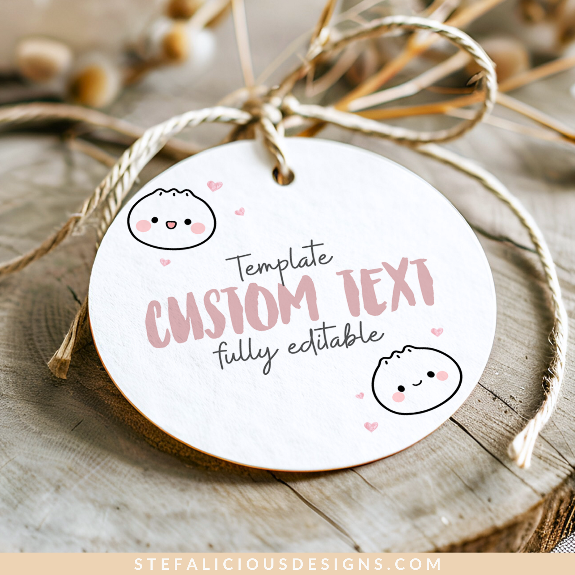 Cute Dumpling Sticker Tags, Printable Little Dumpling Tags, Bao Thank You Tags, Dim Sum Favor Editable Template, Printable Baby Shower, diy party decor, diy party favors, editable tags, thank you stickers, printable stickers, kawaii, dumpling theme