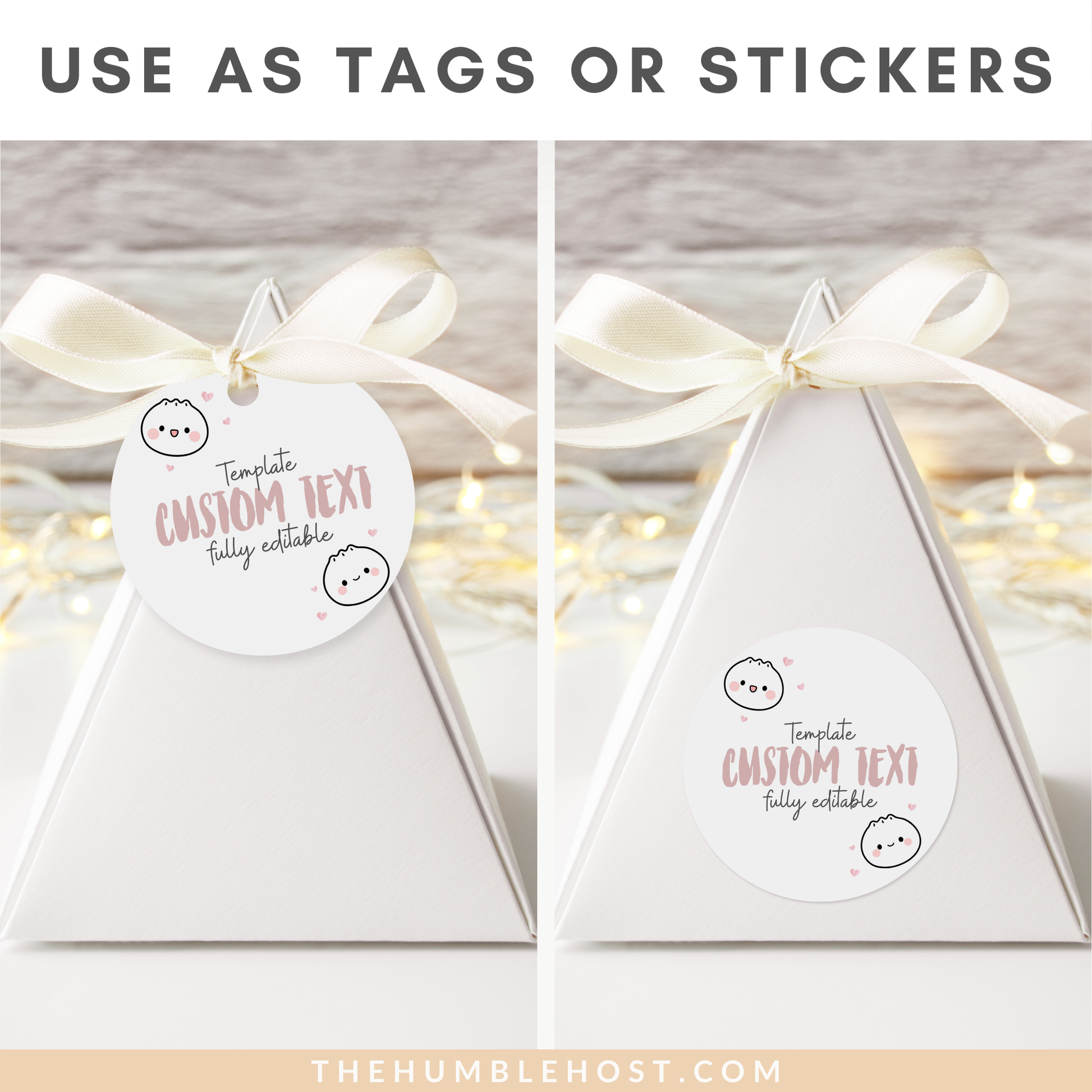 Cute Dumpling Sticker Tags, Printable Little Dumpling Tags, Bao Thank You Tags, Dim Sum Favor Editable Template, Printable Baby Shower, diy party decor, diy party favors, editable tags, thank you stickers, printable stickers, kawaii, dumpling theme