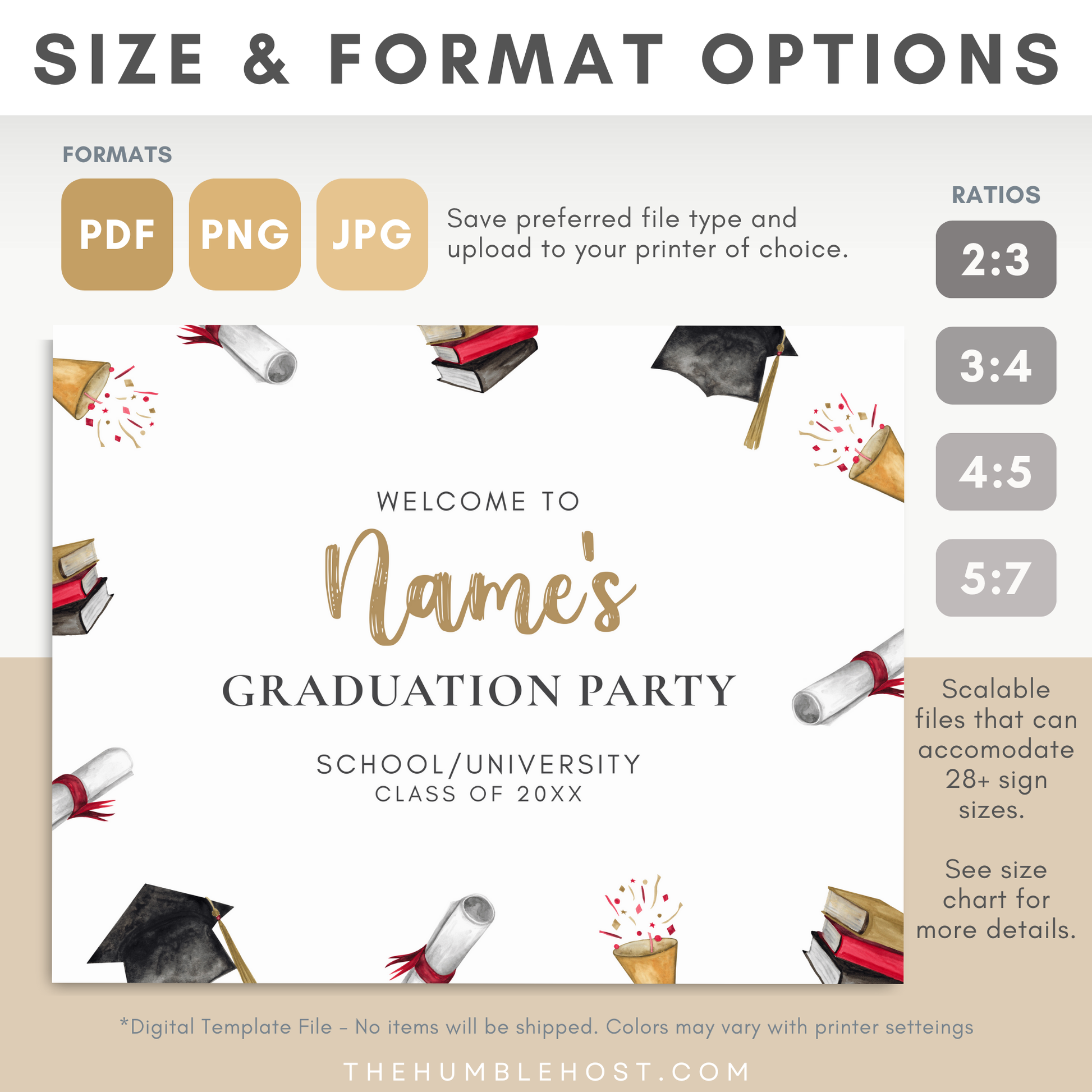 Graduation Party Welcome Sign Template, Custom Graduation Welcome Poster, Personalized Minimalist Editable Template, college graduation, grad party welcome, graduation poster, minimal welcome sign, modern minimalist, graduation decor, class of