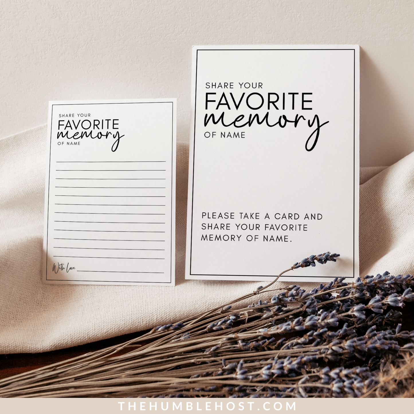 Share a Memory Card Template, Personalized funeral, Favorite Memory, Memorial Card, Keepsake Funeral Card, Guest Book Alternative, celebration of life, guest book idea, memory, minimalist, share a memory, custom printable, editable template