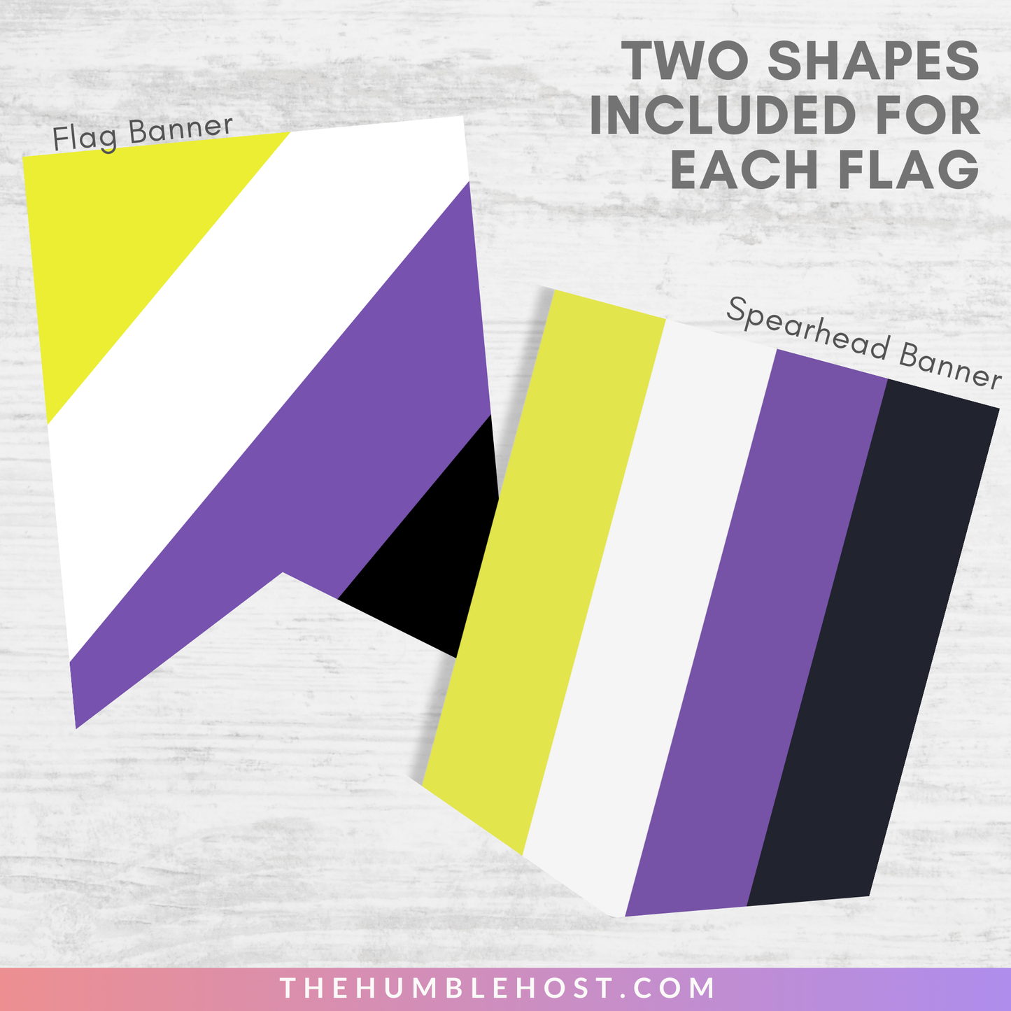 Non-Binary Pride Flag Banner Editable Template, LGBTQ Pride Month Decor, Pride Party Decor, Custom Text Non Binary Flag Bunting, Equality, diy party, inclusive pride, lgbt, non binary pride, non binary flag, non-binary pride flag, non-binary pride