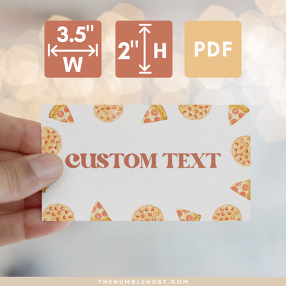 Pizza Table Cards, Pizza Party Buffet Card Editable Template, Slice Slice Baby Place Cards for Pizza Baby Shower, Pizza Birthday Party, Pizza Themed, pizza party decor, pizza name cards, pizza event, pizza tower, cheese pizza, escort cards