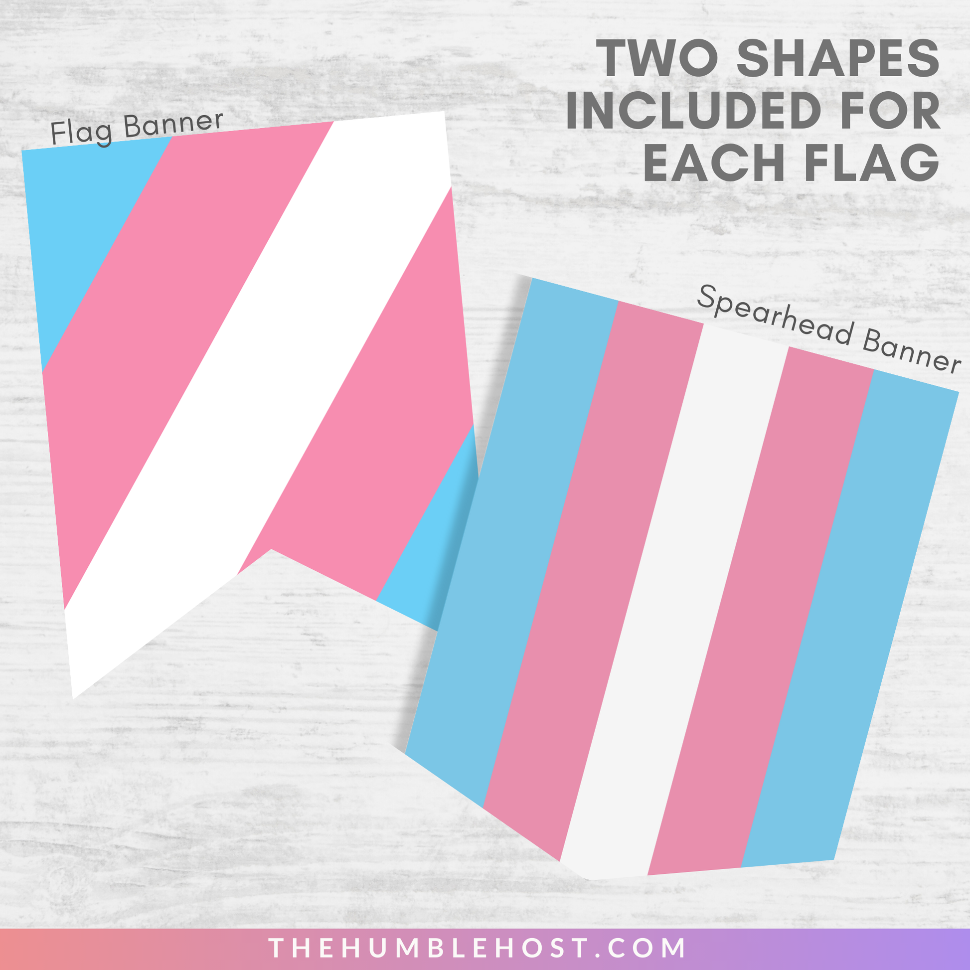 Transgender Pride Banner, Printable Custom Text Editable Template, Trans Pride Flag, LGBTQ Pride Party Decor, Transgender Pride Month Banner, diy party decor, transgender flag, trans pride banner, pride month decor, pride party decor, inclusive pride